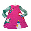Mini Boden Pink Christmas Applique Dress - Size 9-10