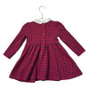 Janie and Jack Red & Navy Check Dress - Size 2T