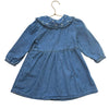 Cat & Jack Embroidered Collar Denim Dress - Size 3T