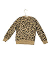 Crewcuts Tan Leopard Print Cotton Sweater - Size S 6-7