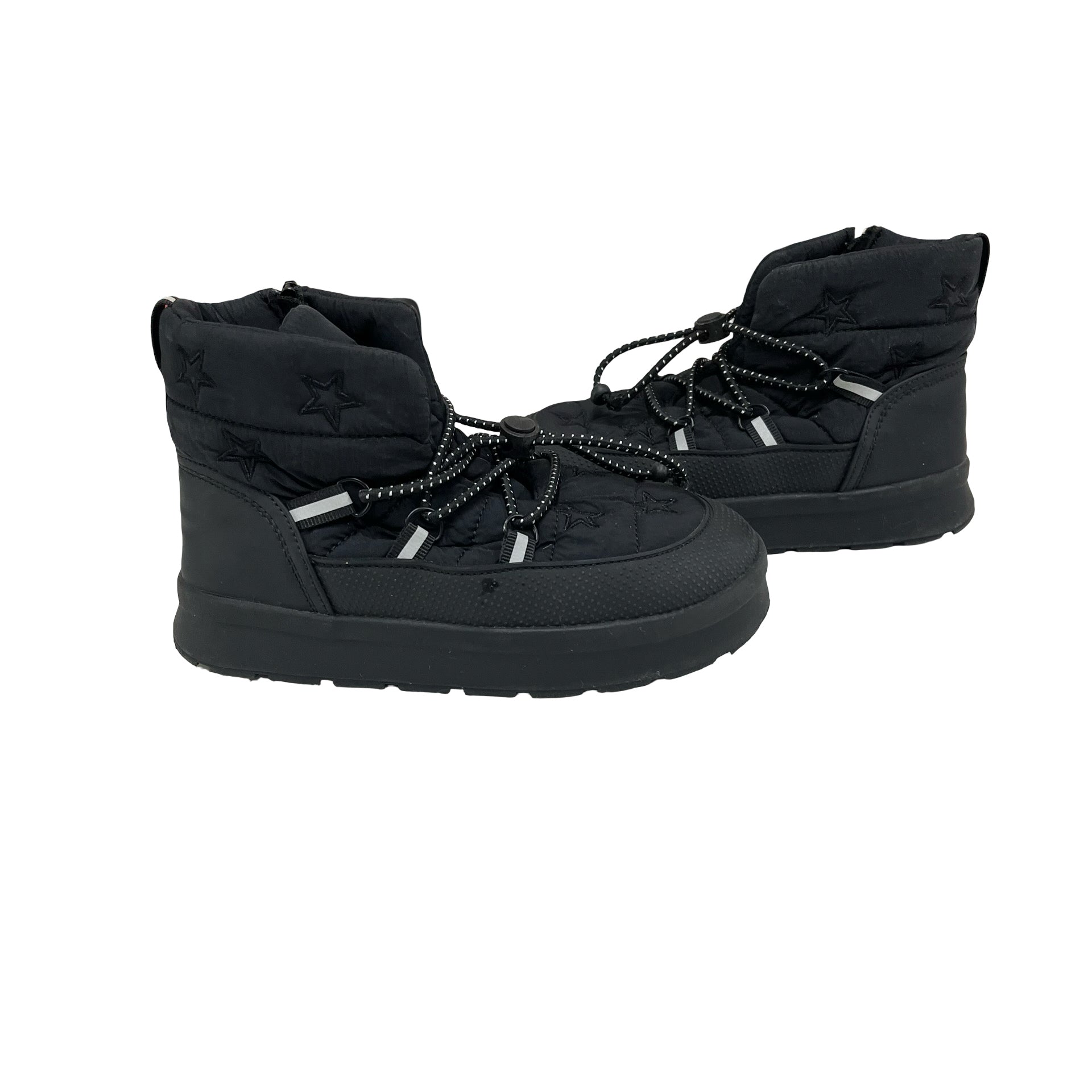 Zara Black Star Puffy Boots - Size 29 (12)