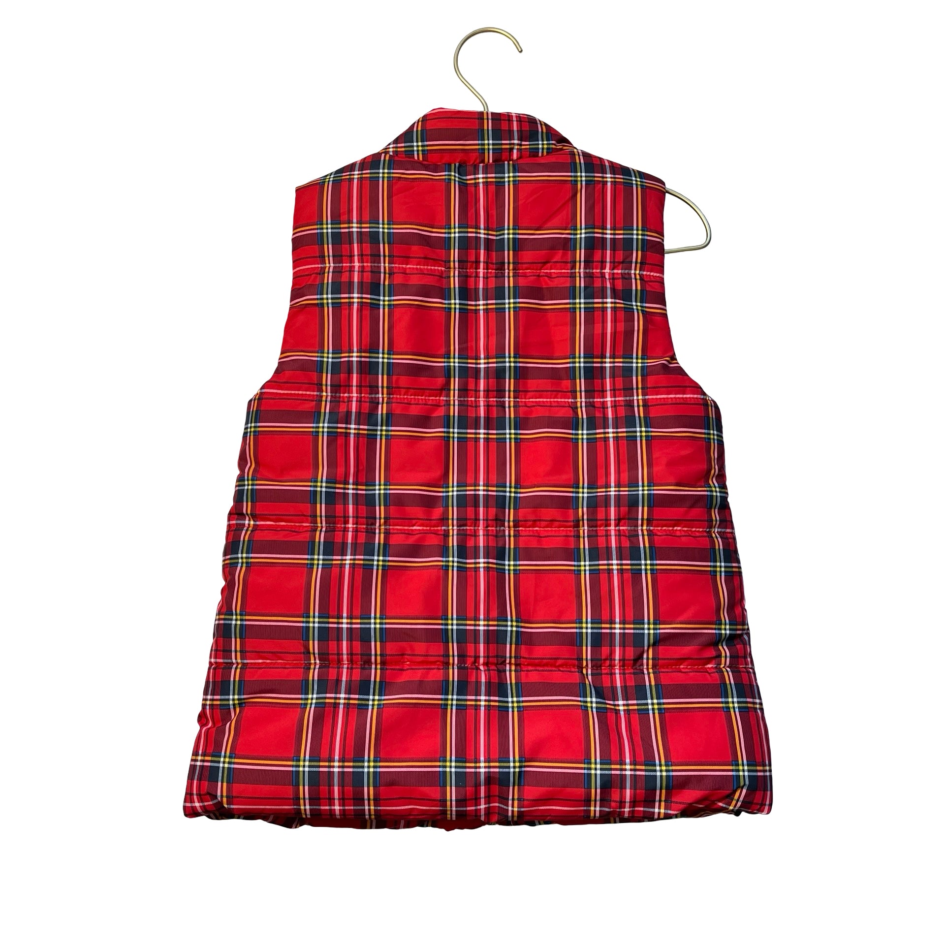 Tommy Hilfiger Red Tartan Plaid Puffer Vest - Size 6