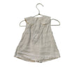Zara 100% Linen Ivory Blouse, Eyelet Collar - Size 4
