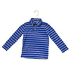 Crewcuts Blue & Lavender Striped Polo Shirt - Size XXS 2-3