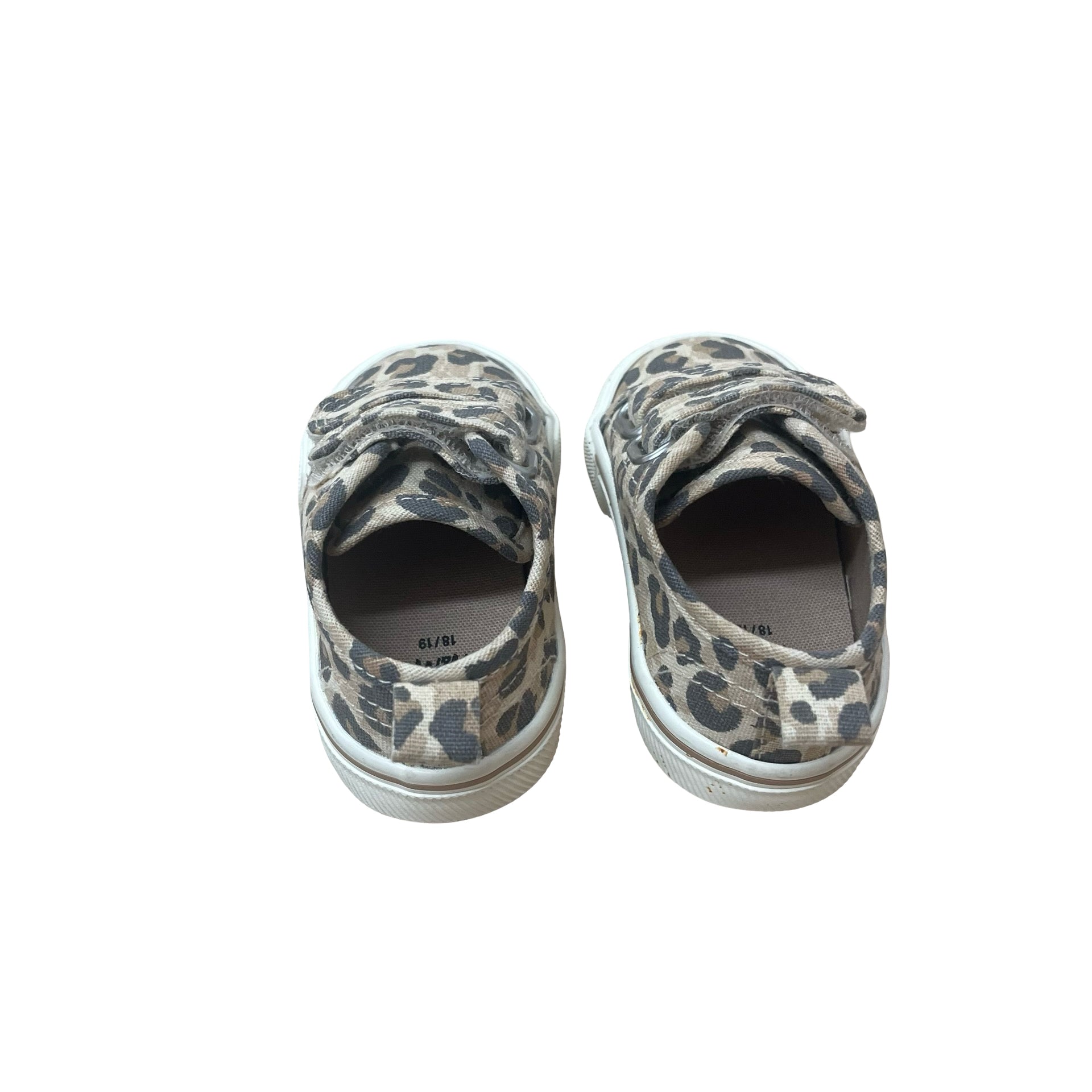 H&M Leopard Print Velcro Sneakers - Size 4-5
