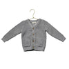 Rylee & Cru Gray Waffle-Knit V-Neck Cardigan Sweater - Size 18-24 Mo
