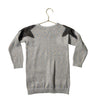 Andy & Evan Gray & Multi-Color Metallic Star Sweater Dress - Size 4T