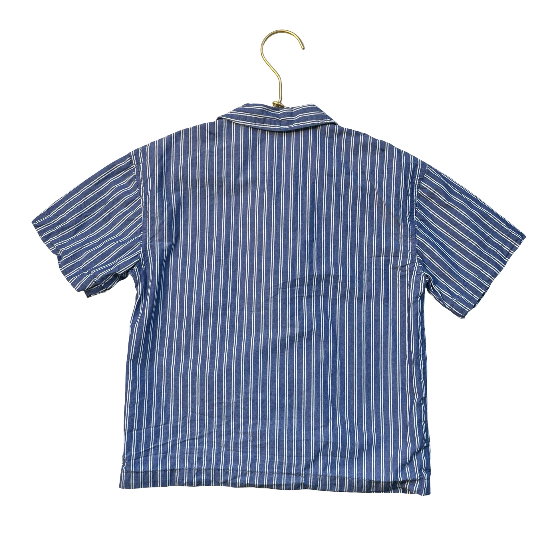 H&M Blue Striped Button Down Shirt - Size 4T