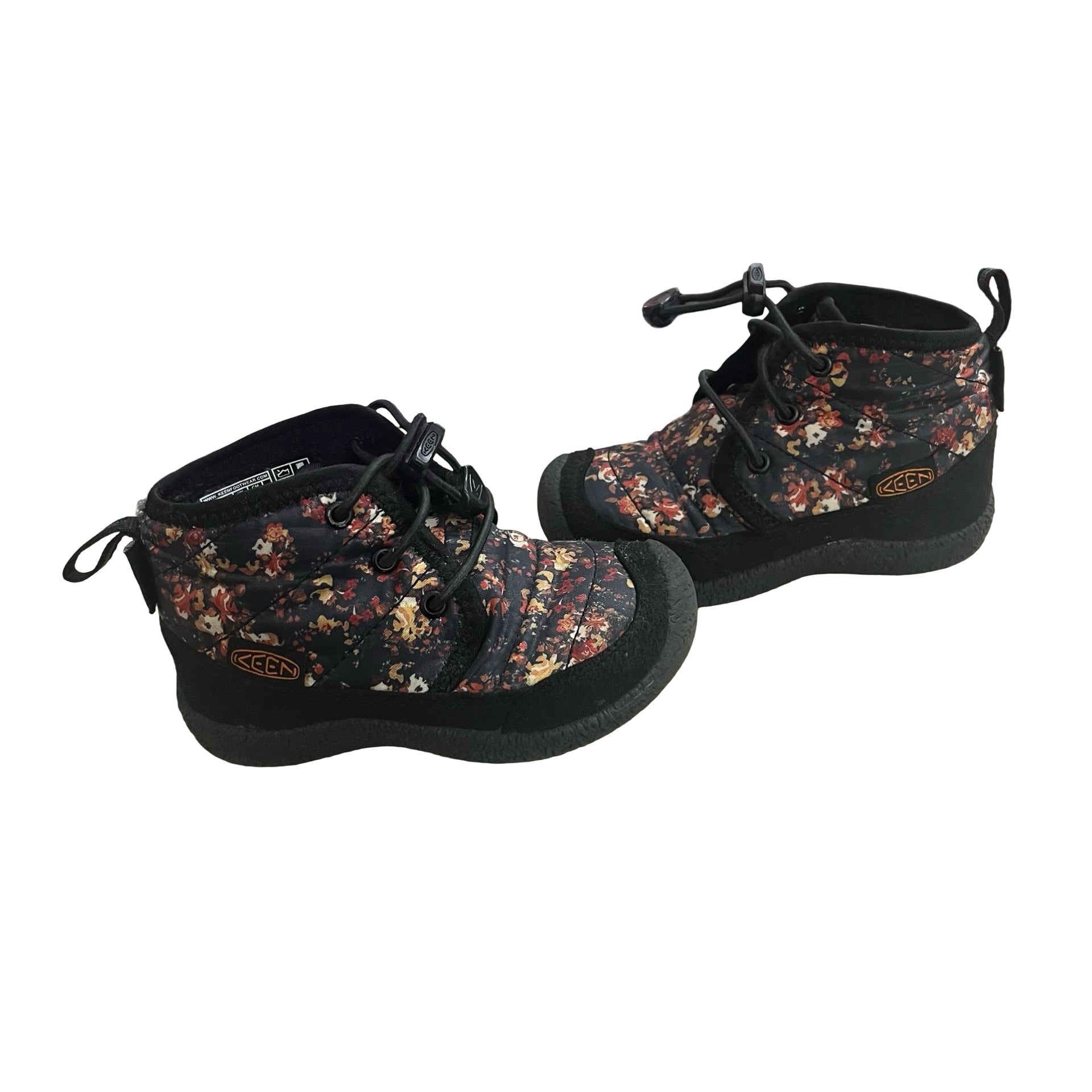 Keen Waterproof Floral Ankle Boots - Size 8