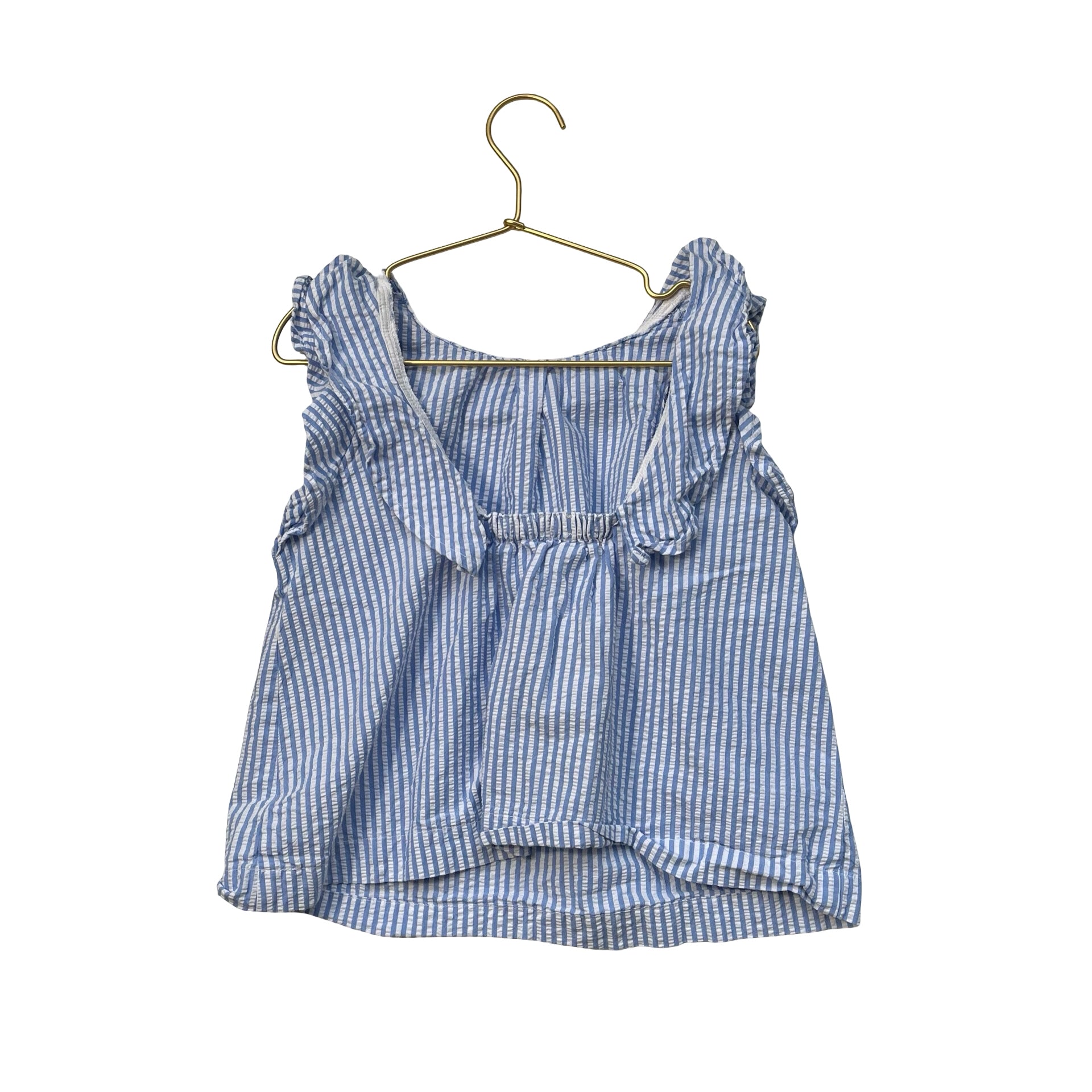 Crewcuts Seersucker Blouse - Size 6-7