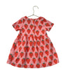 Bobo Choses Pink & Red Strawberry Print Dress - Size 12-18 Mo