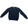 Oscar de la Renta Navy Wool-Cashmere V-Neck Sweater - Size 4Y