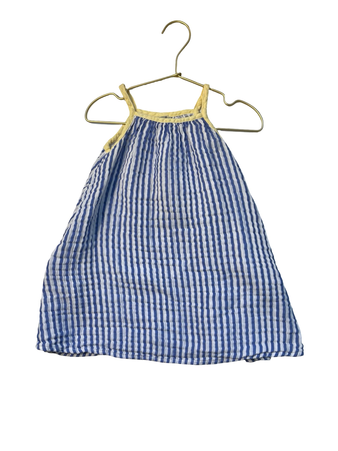 Primary Blue & White Striped Dress - Size 2