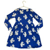 Mini Rodini x Wrangler Blue Dove Print Dress - Size 5-7Y
