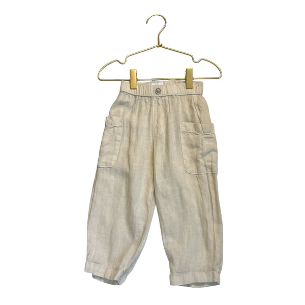 Zara Light Tan Linen Pants - Size 18-24 Mo