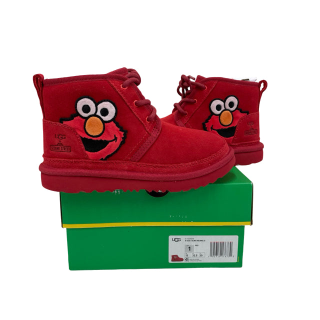 UGG x Sesame Street Elmo Red Neumel Boots New in Box - Size 1Y Big Kid