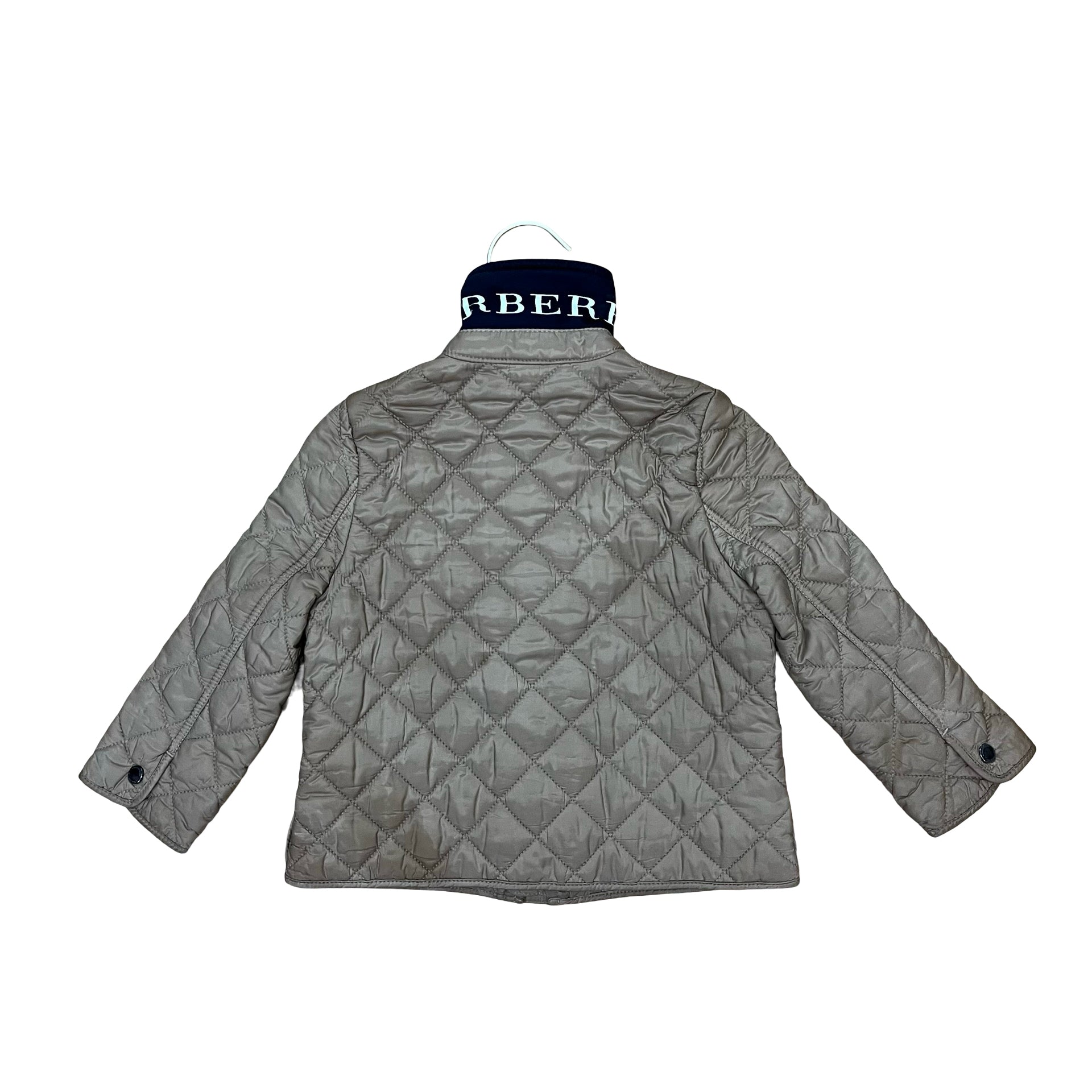 Burberry Khaki Diamond Quilted Jacket - Size 18 Months
