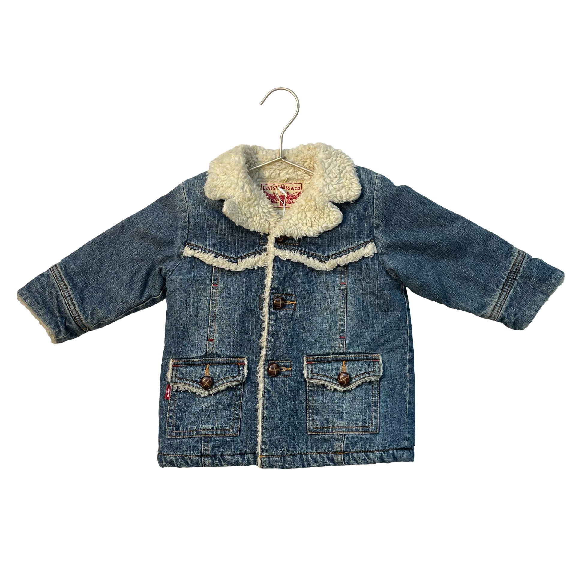 Levi's Sherpa-Lined Denim Jacket - Size 90 (3)