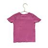 Zara Pink Ribbed Embroidered Daisy T-Shirt - Size 2-3