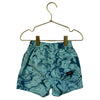Volcom Teal Swirl Print Swim Shorts - Size 2T