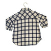 Zara Ivory, Black, Lavender Plaid Flannel Shacket Shirt - Size 3-4