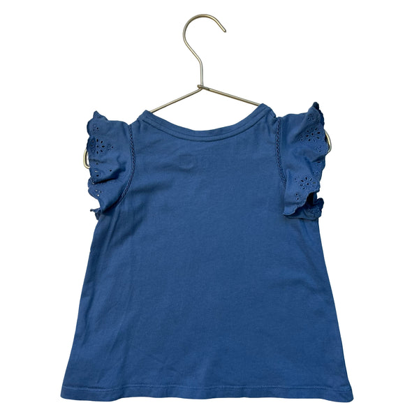 Polo Ralph Lauren Blue Eyelet T-Shirt - Size 3