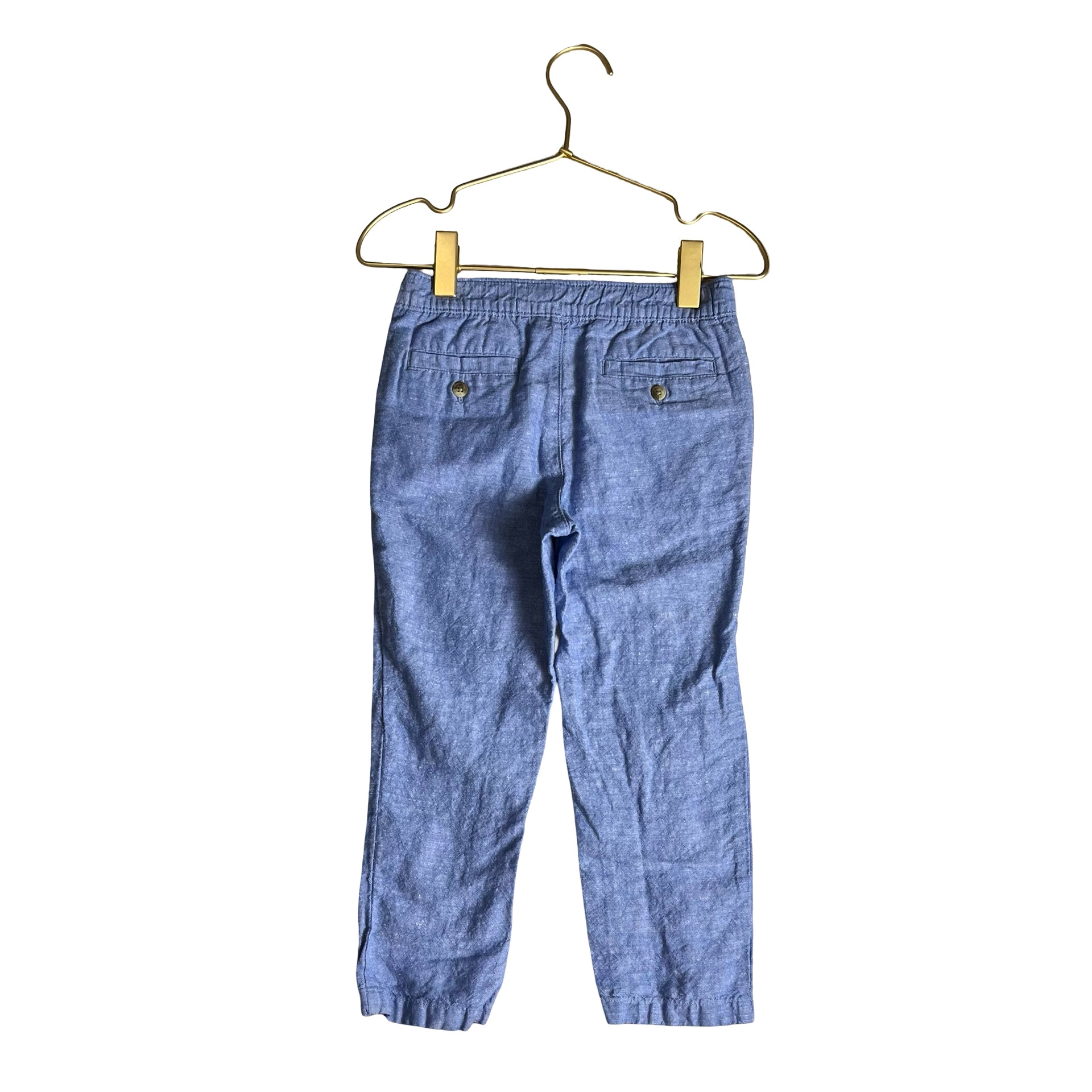 Janie and Jack Blue Linen-Cotton Pants - Size 3