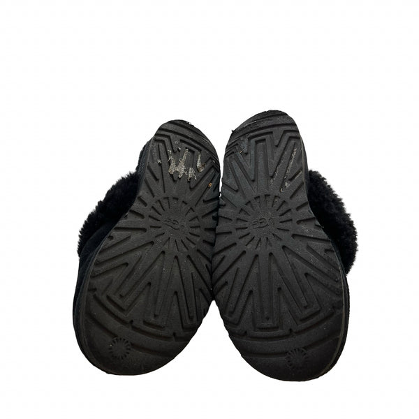 UGG Funkette Black Slippers - Size 13