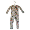 Bums & Roses Sushi Print One-Piece PJS - Size 6-9 Mo