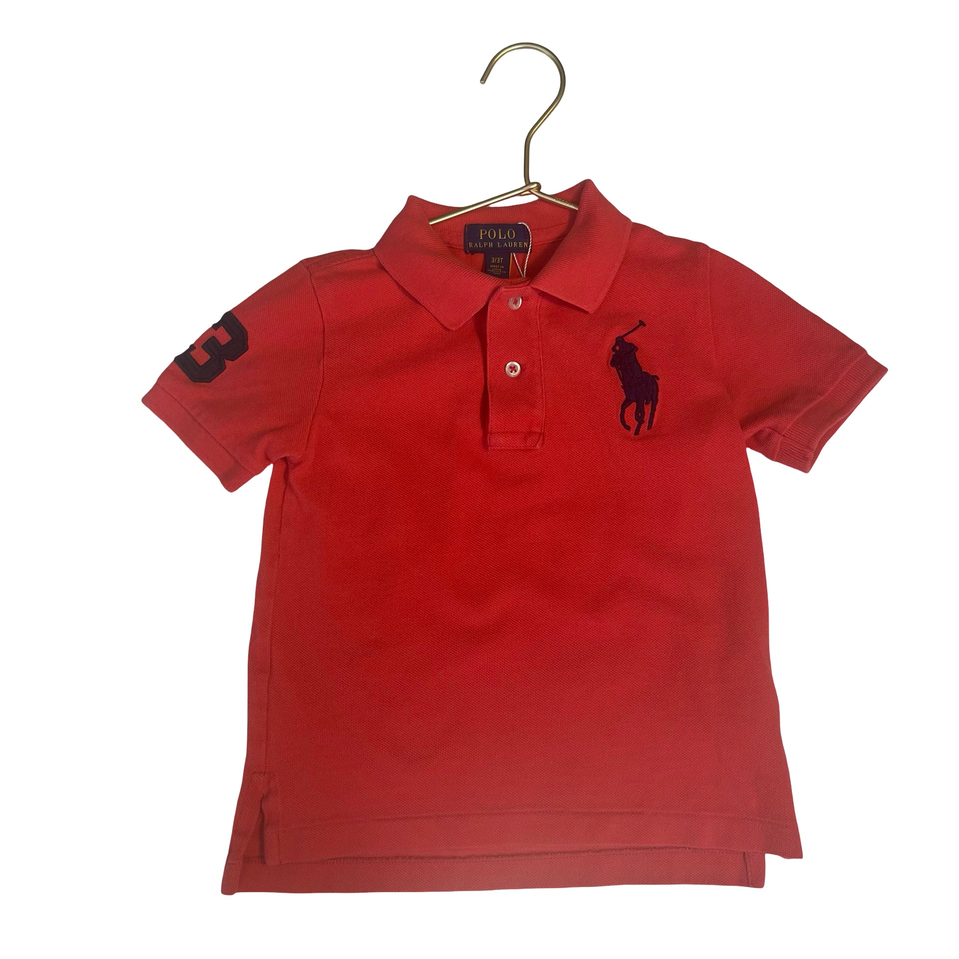 Polo Ralph Lauren Red Polo Shirt - Size 3