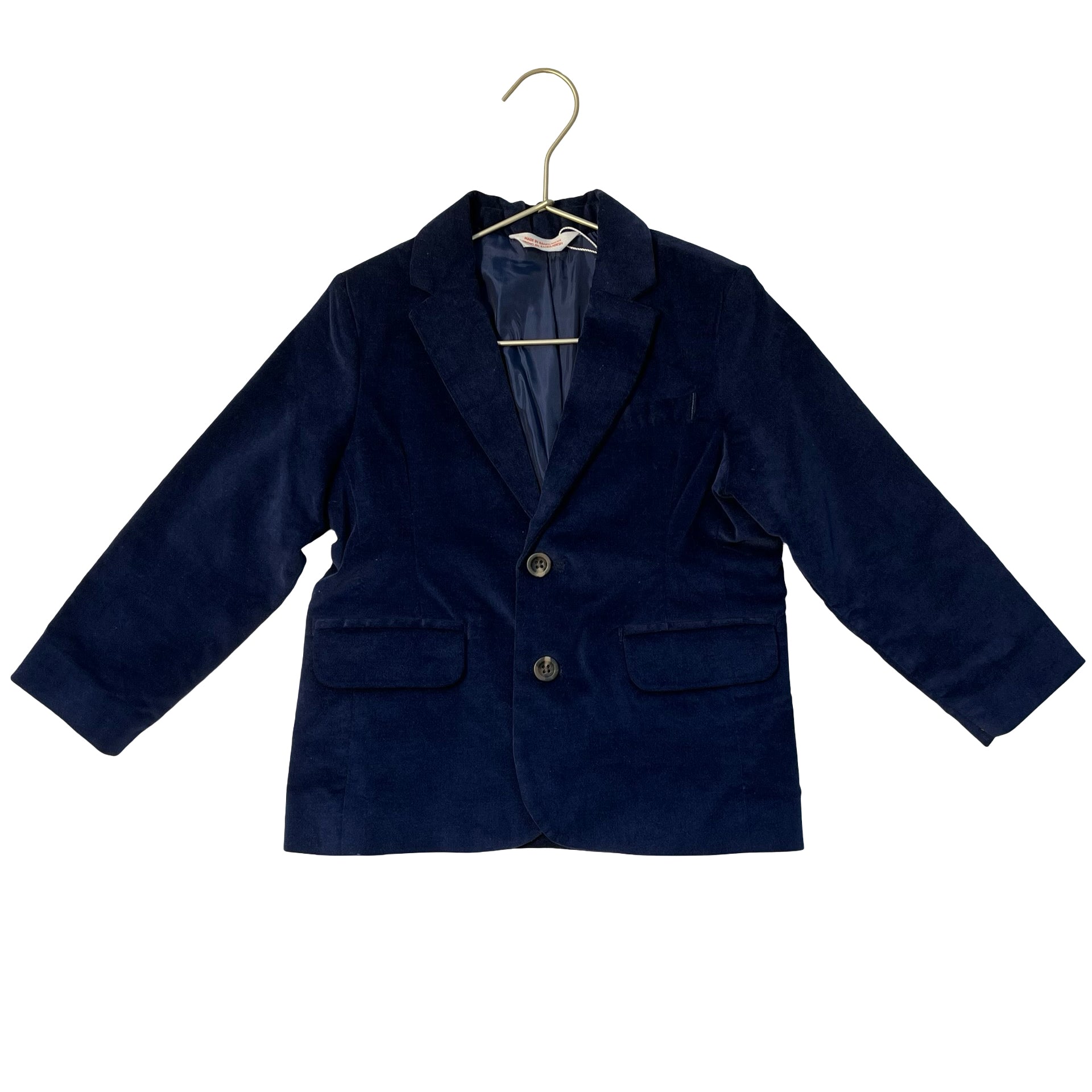Cat & Jack Navy Velvet Blazer - Size 4