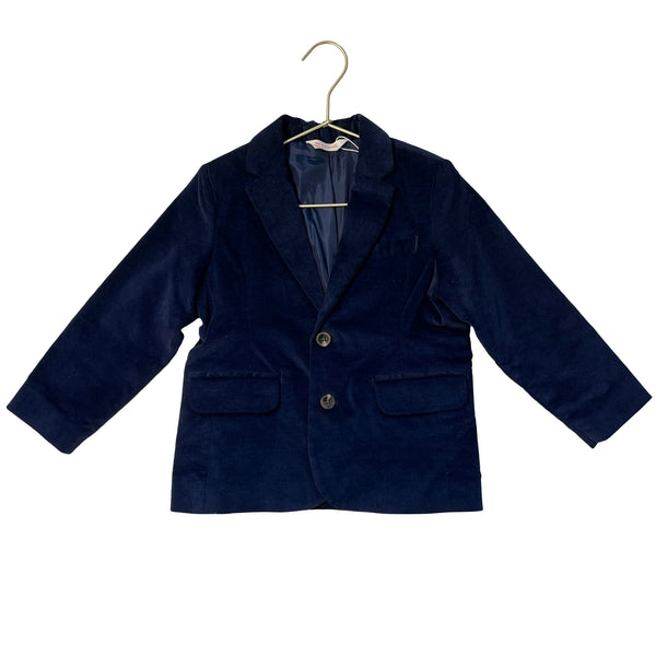 Cat & Jack Navy Velvet Blazer - Size 4