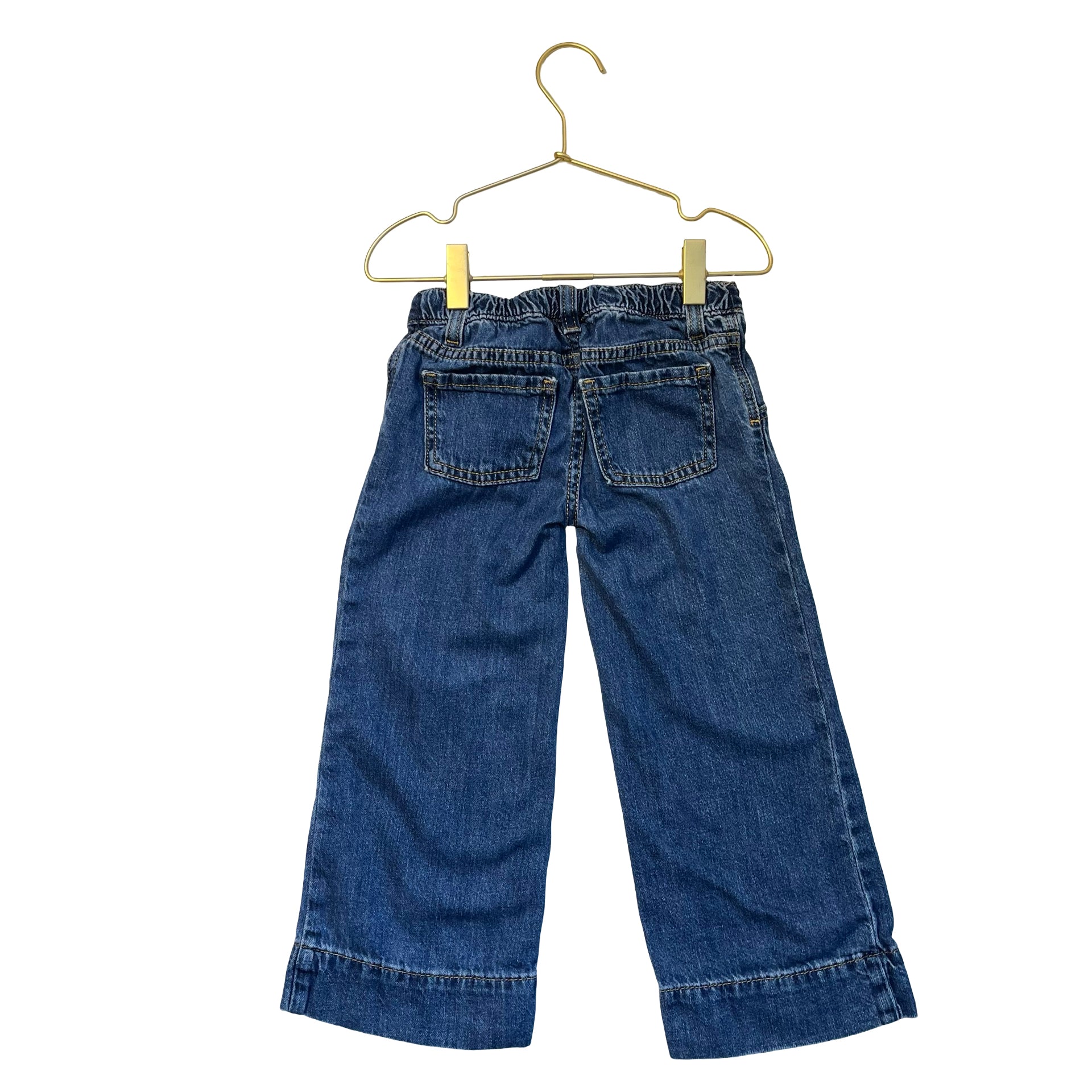 Cat & Jack Pleated Denim Wide-Leg Jeans - Size 4T
