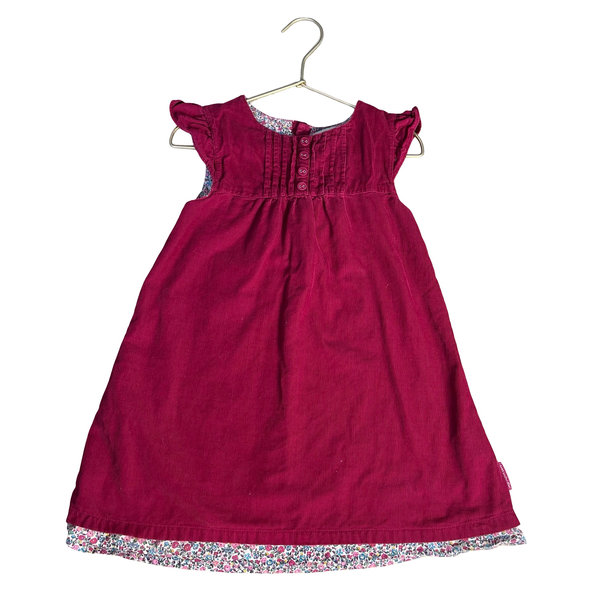 JoJo Maman Bebe Deep Pink Corduroy Dress - Size 4-5Y