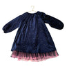 Och Och OG Navy Sparkle Velvet & Tulle Dress - Size 6T