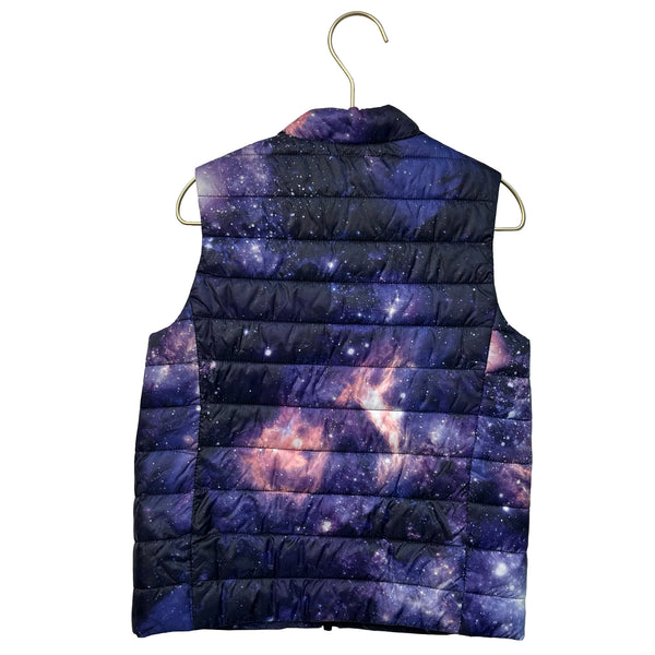 Lands' End Galaxy Print Puffer Vest - Size S 4