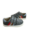 Old Soles Gray Striped Leather Velcro Sneakers New in Box - Size  8 (24 EU)