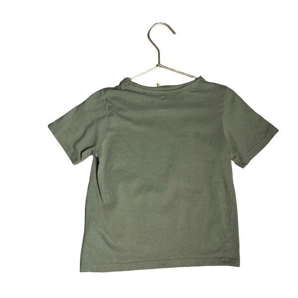 H&M Green 'Triceratops' Dino T-Shirt - Size 3-4