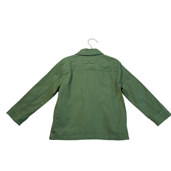 Mini Boden Olive Green Shacket Jacket - Size 4-5Y