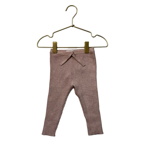 Zara Pink Ribbed Knit Leggings - Size 9-12 Mo