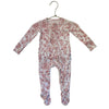 Posh Peanut Pink Floral, Princess, Castle Print Footed PJs - Size 3-6 Mo
