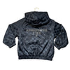 Abercrombie Kids YPB Fleece-Lined Black & Black Check Hooded Jacket - Size 5-6