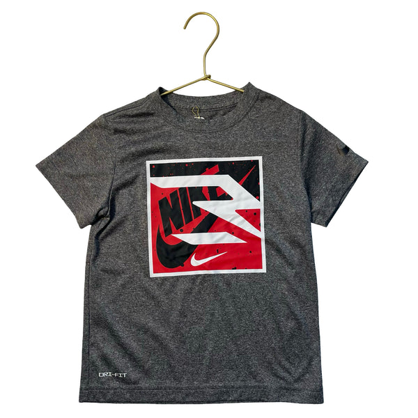 Nike 3 Brand Gray Athletic T-Shirt - Size 6