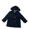 Zara Navy Hooded Toggle Jacket - Size 2-3
