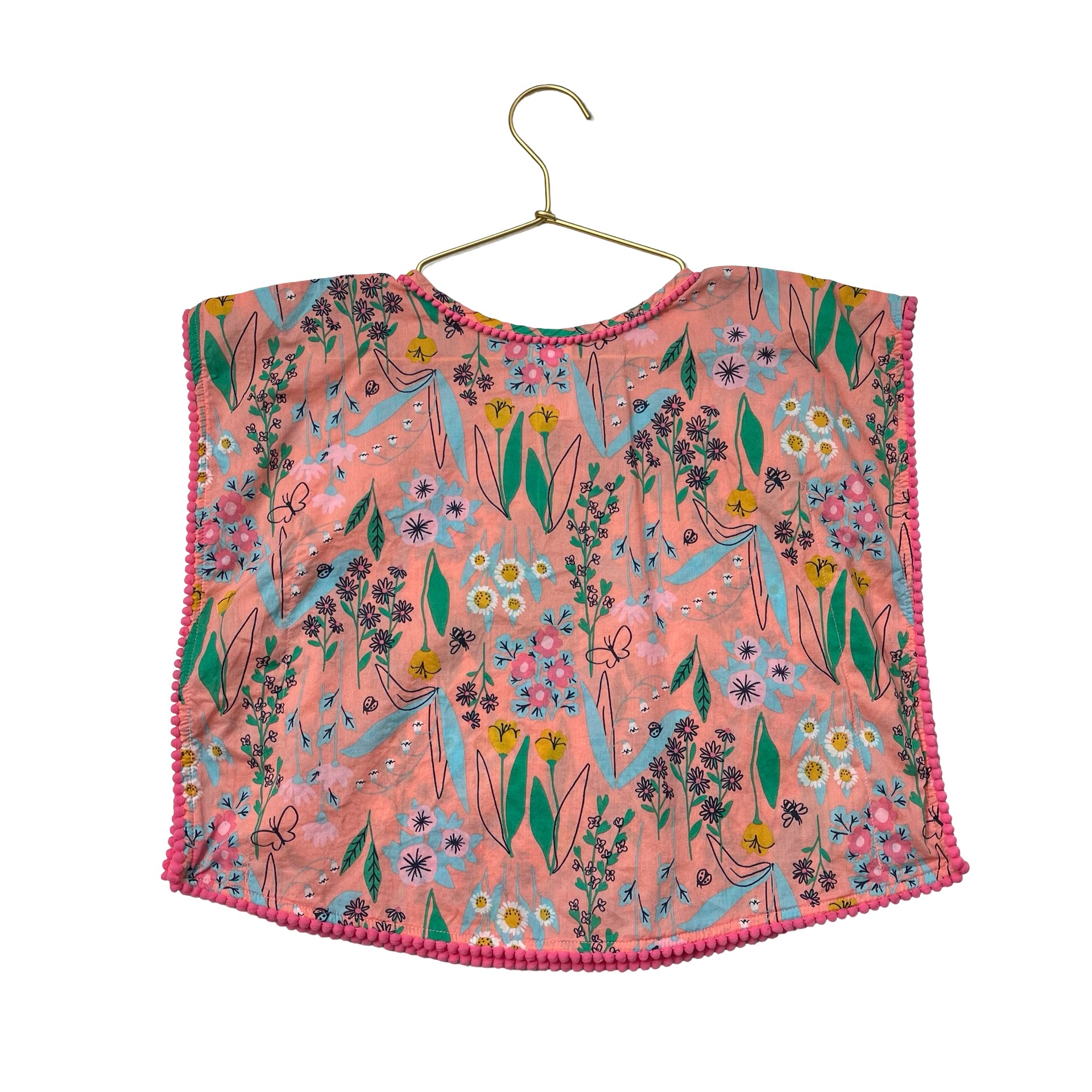 Cat & Jack Peach & Multi-Color Floral Swim Cover Up - Size 12-18 Months