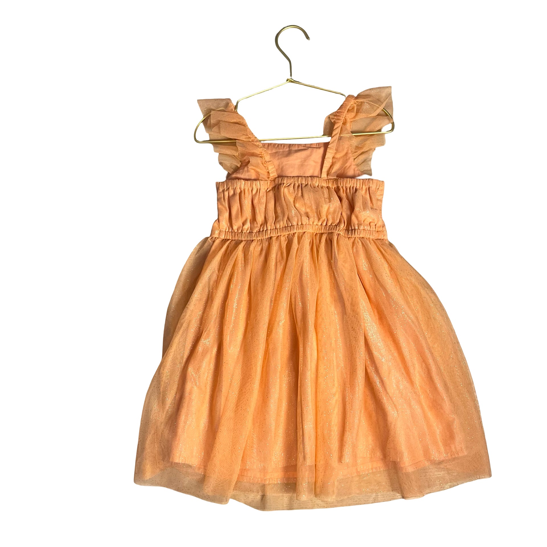 Cat & Jack Peach Sparkle Tulle Dress - Size 5T