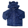 Hanna Andersson Navy Hooded Sherpa Jacket - Size 2T