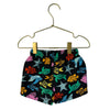 Hanna Andersson Black & Multi-Color Fish Print Swim Shorts - Size 12-18 Mo