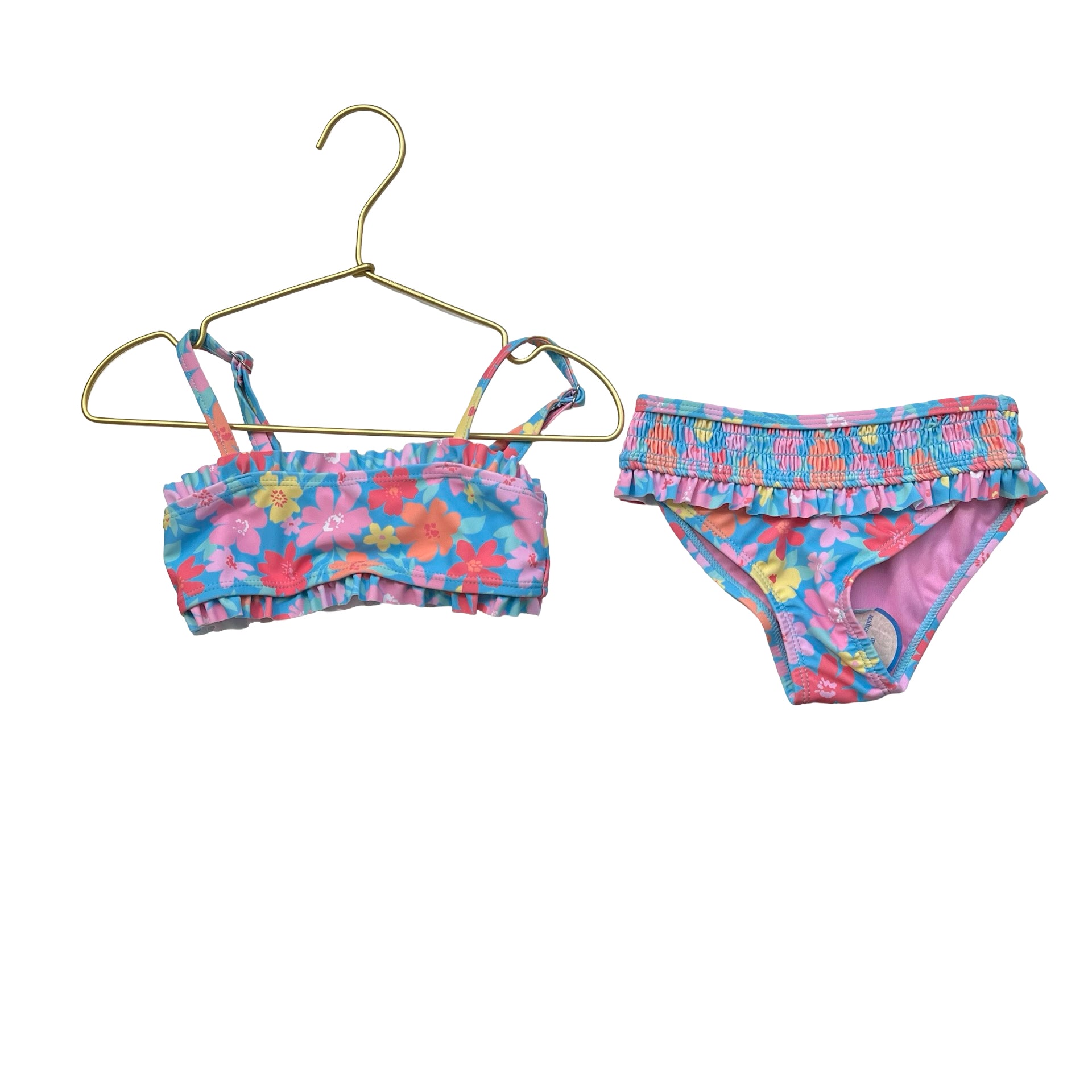 Feather 4 Arrow Flower Print Bikini Swim Suit - Size 3T