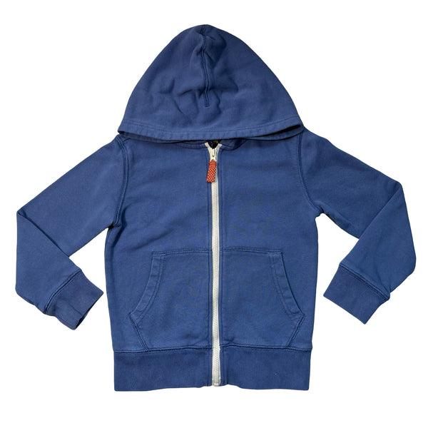 Crewcuts Blue Zip-Up Hooded Sweatshirt - Size XS 4-5